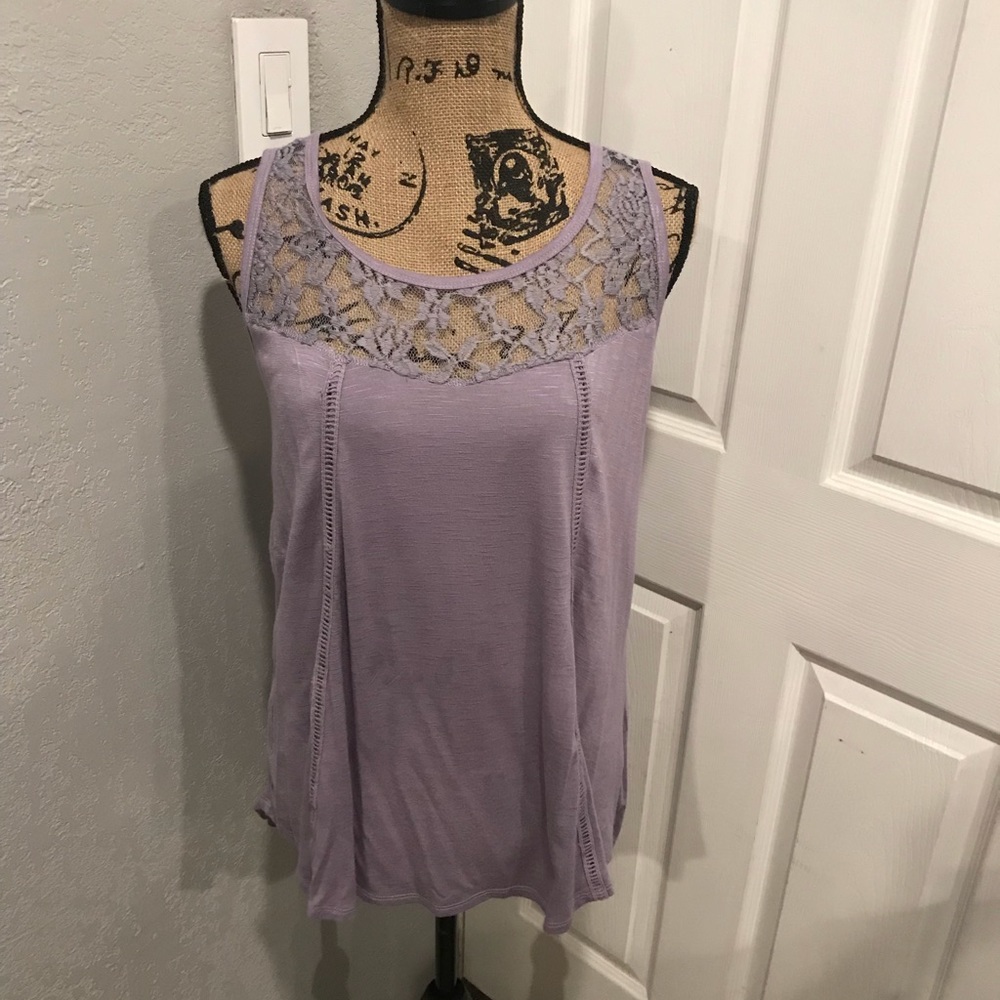 Lavender lace top
